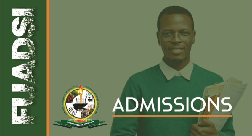 UPDATE: FUADSI 2025/2026 Admission Exercise